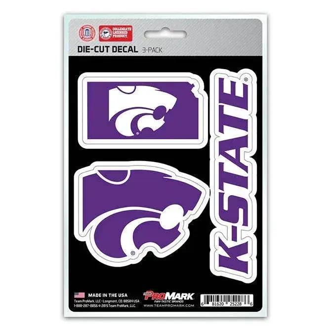  Kansas State Wildcats Die Cut Decals 3 Pack Premium Vinyl -  ToylandEU™