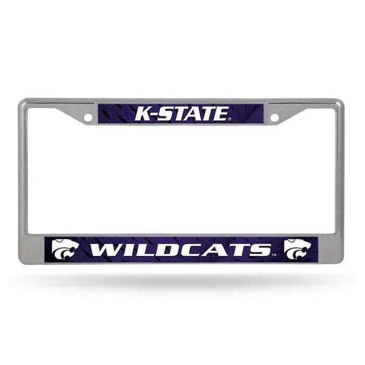  Kansas State Wildcats License Plate Frame Chrome Insert -  ToylandEU™