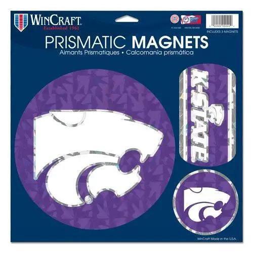 Kansas State Wildcats Magnets 11x11 Prismatic Sheet -  ToylandEU™