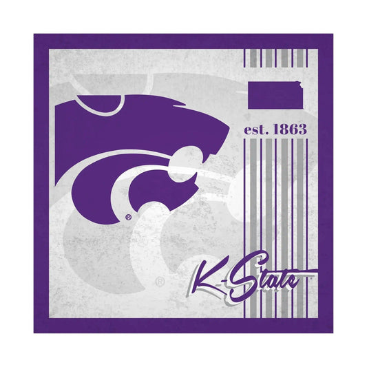  Kansas State Wildcats Wood Sign 10x10 Album Design Decor -  ToylandEU™