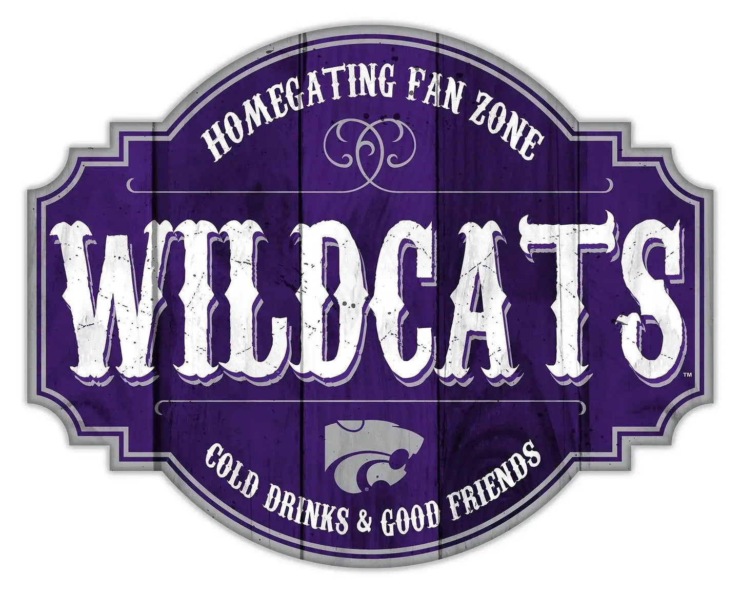  Kansas State Wildcats Wood Sign 12 Inch Homegating Tavern -  ToylandEU™