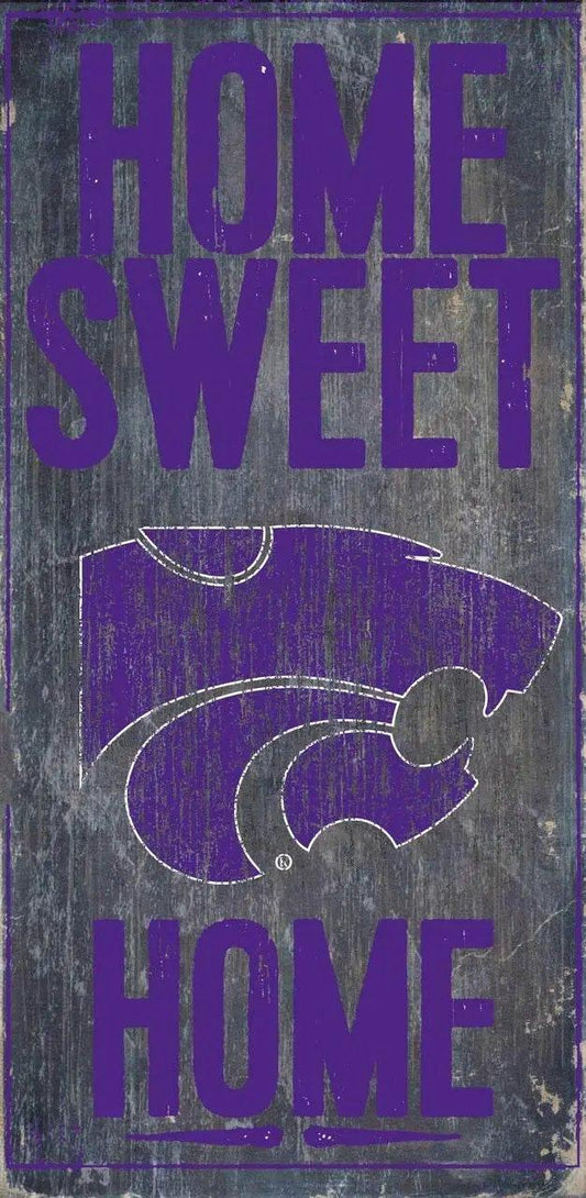  Kansas State Wildcats Wood Sign Home Sweet Home 6x12 -  ToylandEU™