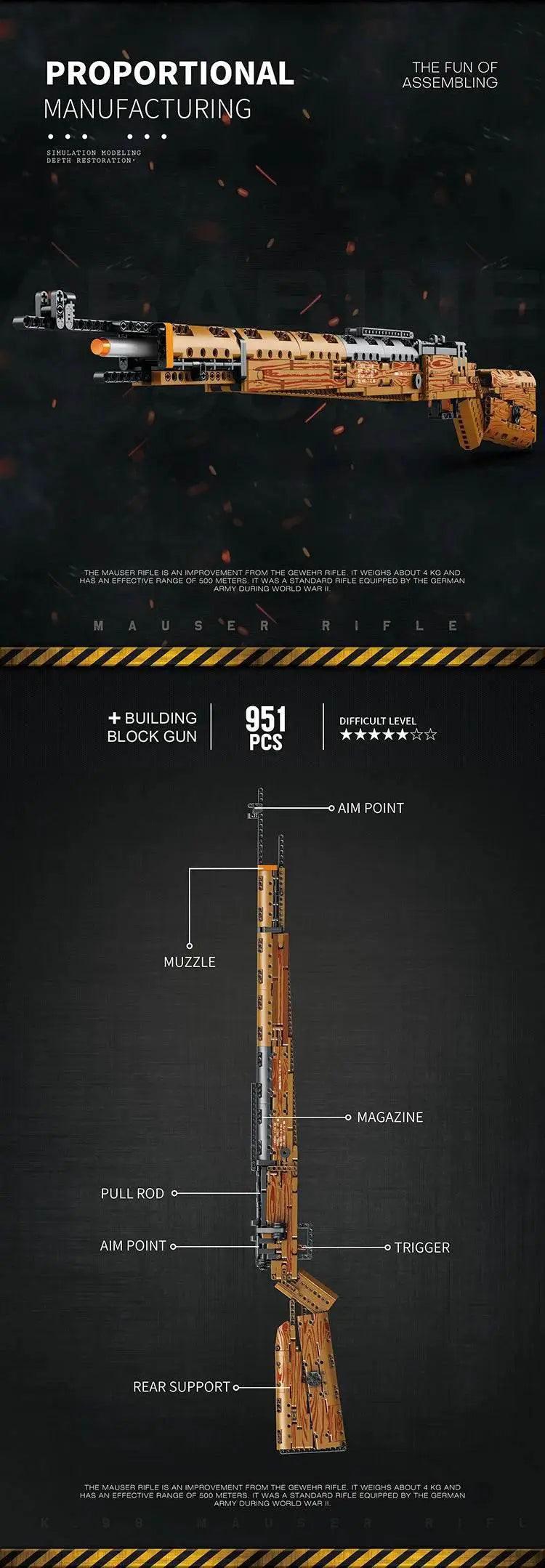  Kar98K Building Block Model Can Shoot Sniper Rifle Toys -  ToylandEU™