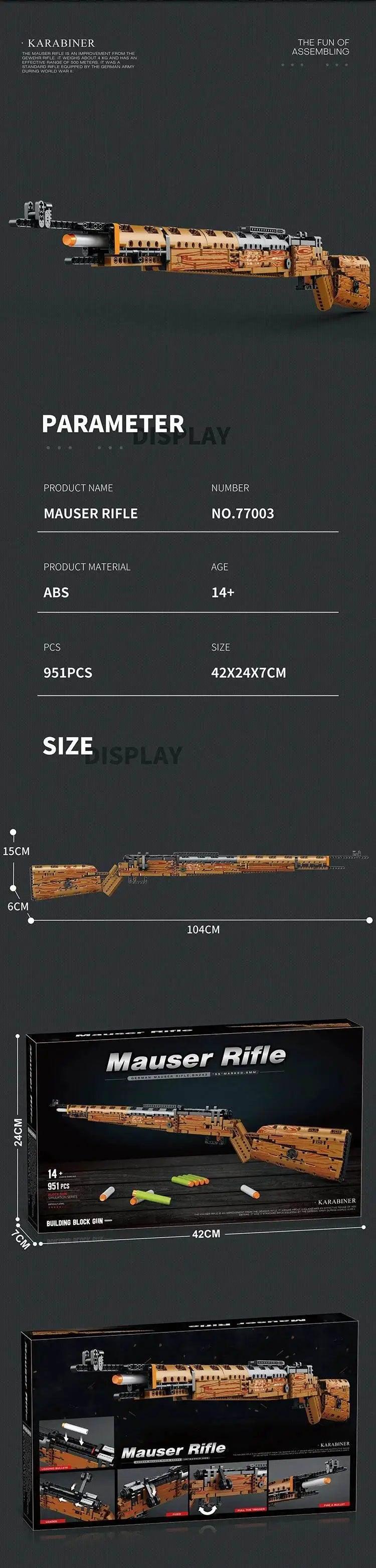  Kar98K Building Block Model Can Shoot Sniper Rifle Toys -  ToylandEU™