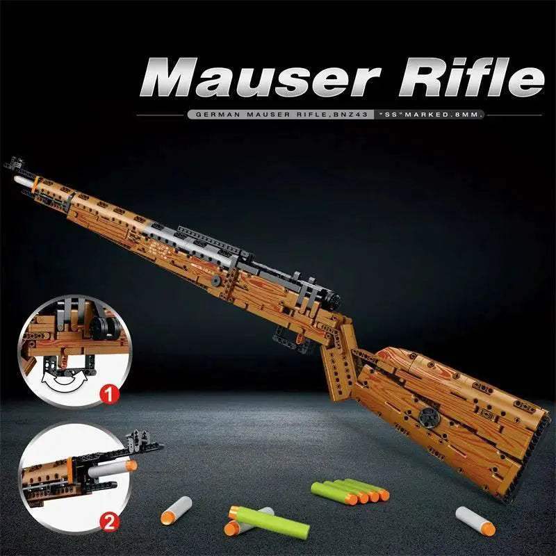 Kar98K Building Block Model Can Shoot Sniper Rifle Toys - ToylandEU