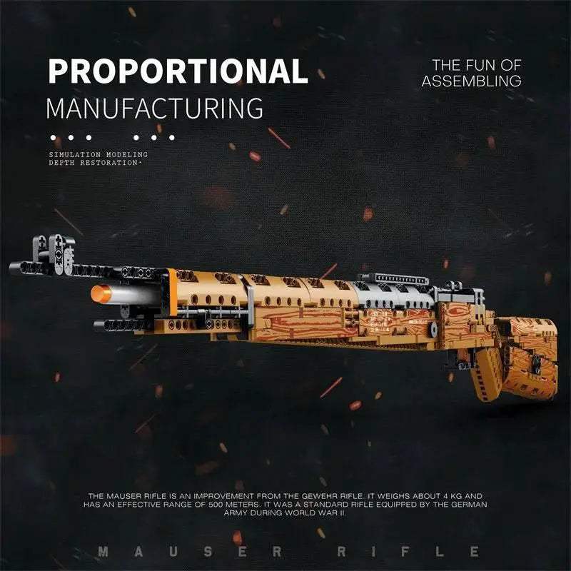 Kar98K Building Block Model Can Shoot Sniper Rifle Toys - ToylandEU