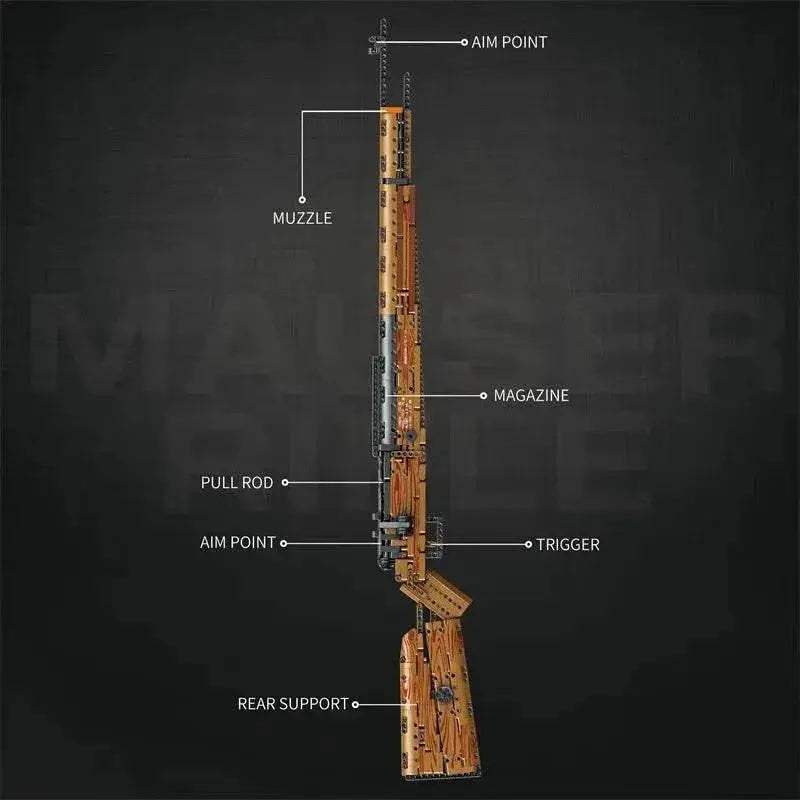 Kar98K Building Block Model Can Shoot Sniper Rifle Toys - ToylandEU