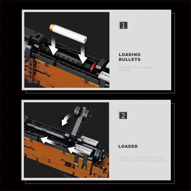 Kar98K Building Block Model Can Shoot Sniper Rifle Toys - ToylandEU