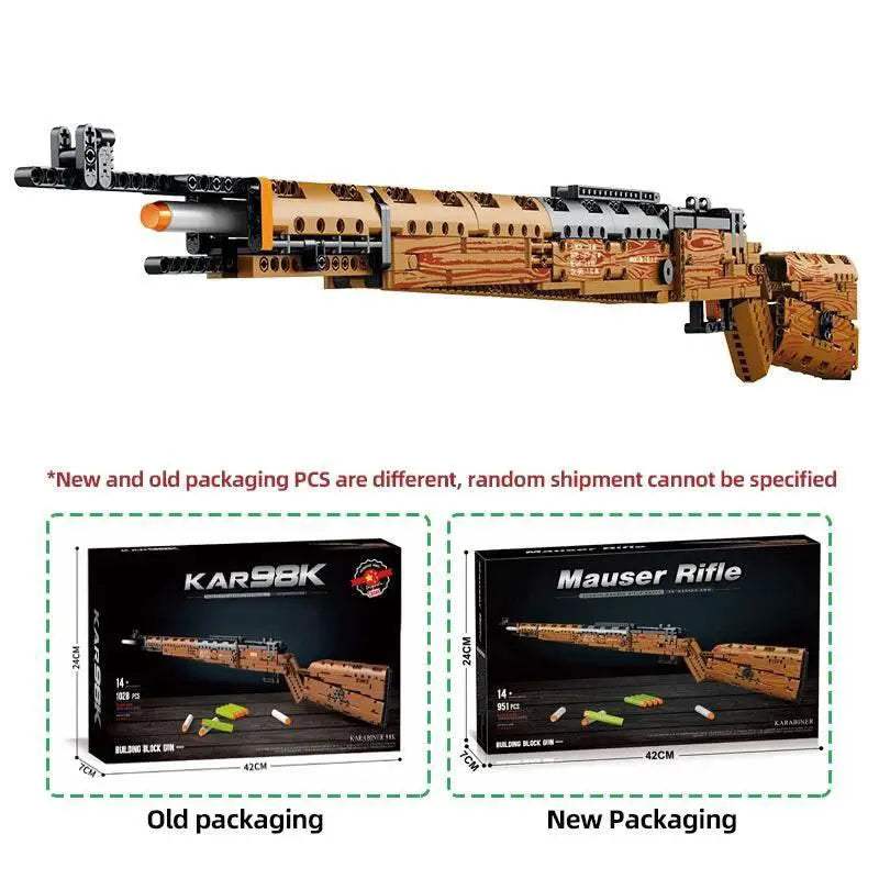 Kar98K Building Block Model Can Shoot Sniper Rifle Toys - ToylandEU