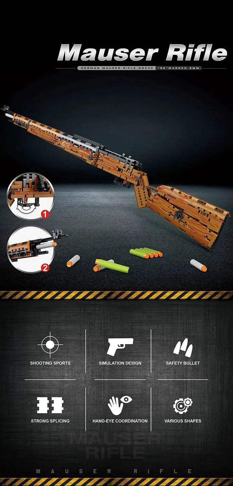 Kar98K Building Block Model Can Shoot Sniper Rifle Toys - ToylandEU