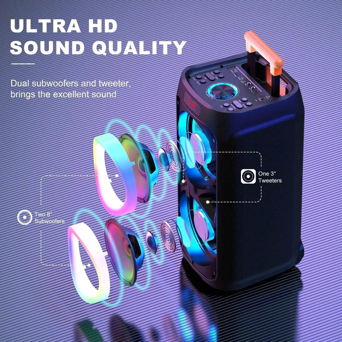  Karaoke Machine with 2 Wireless Microphones for Parties -  ToylandEU™