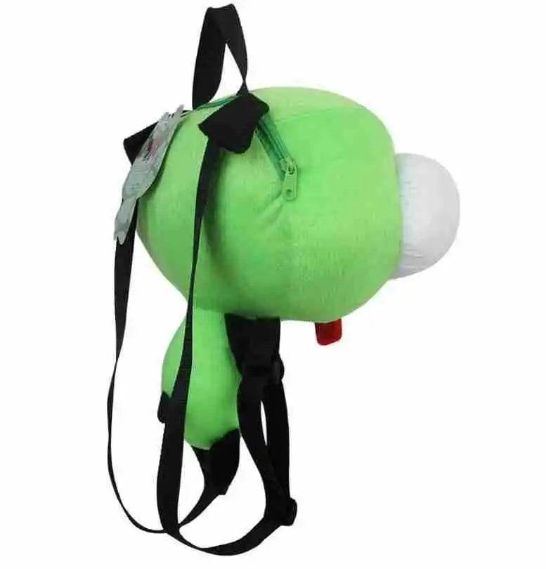 Kawaii Alien Invader ZIM Gir Plush Backpack with 3D Eyes – 35cm Cute Bag - ToylandEU