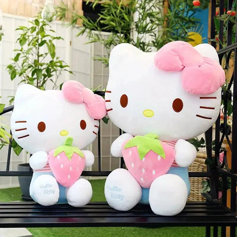  Kawaii Anime Strawberry Plush 30Cm Sanrio Inspired Cat Toy -  ToylandEU™
