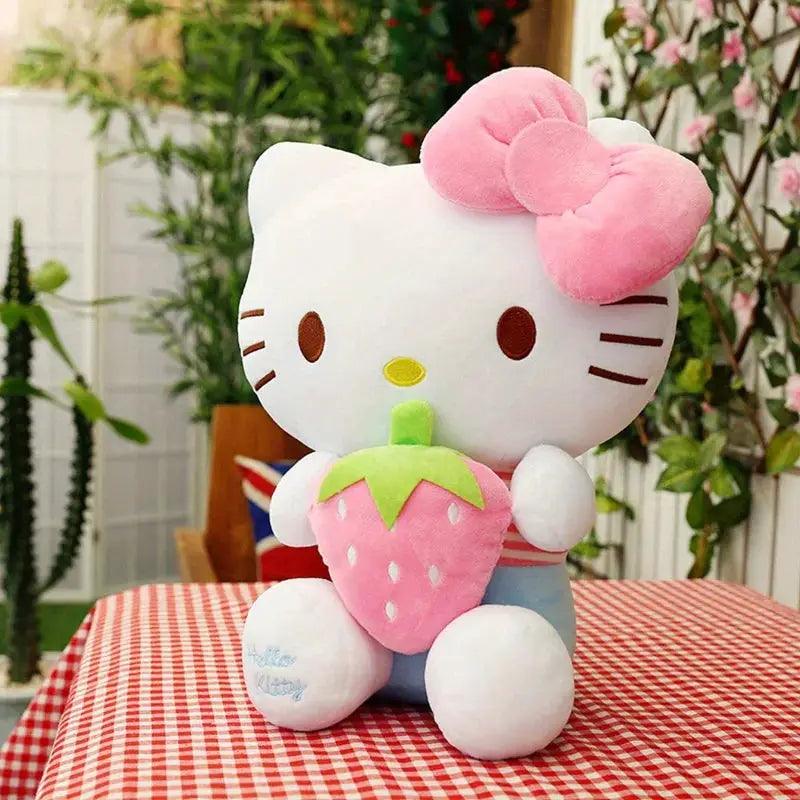  Kawaii Anime Strawberry Plush 30Cm Sanrio Inspired Cat Toy -  ToylandEU™