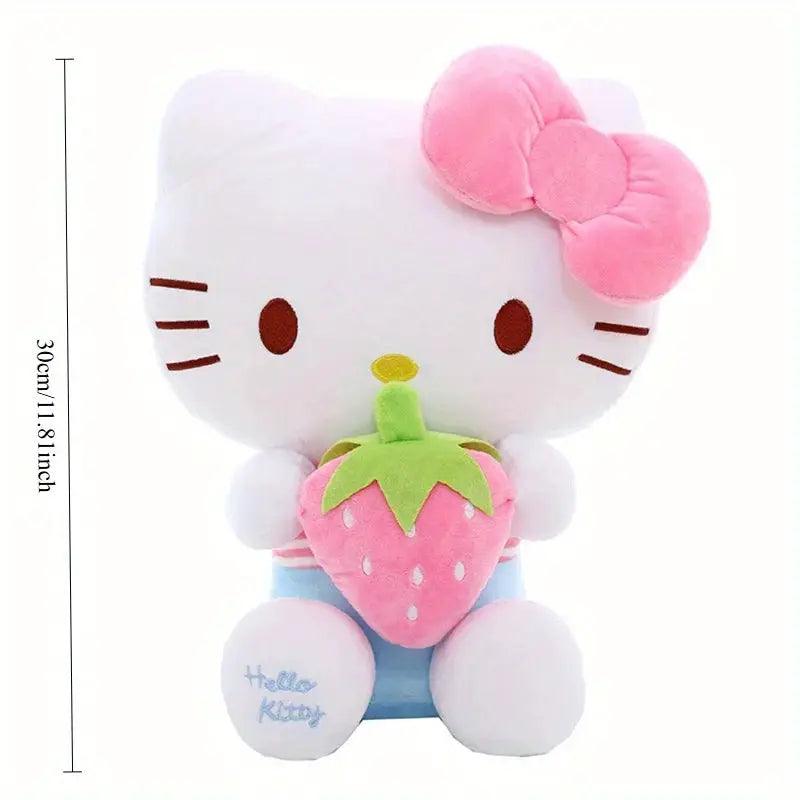  Kawaii Anime Strawberry Plush 30Cm Sanrio Inspired Cat Toy -  ToylandEU™
