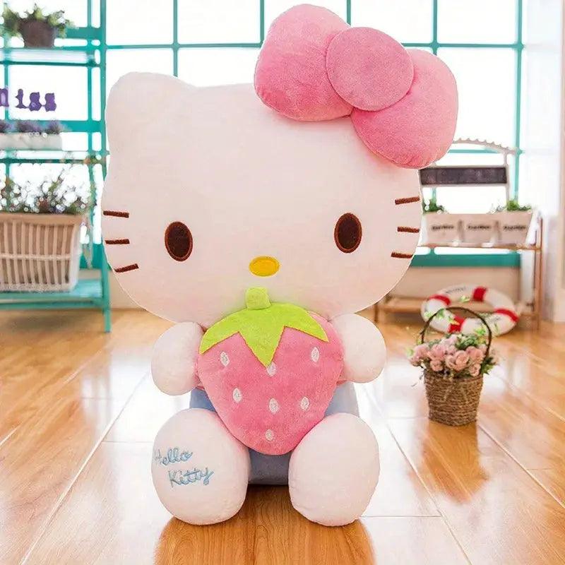  Kawaii Anime Strawberry Plush 30Cm Sanrio Inspired Cat Toy -  ToylandEU™