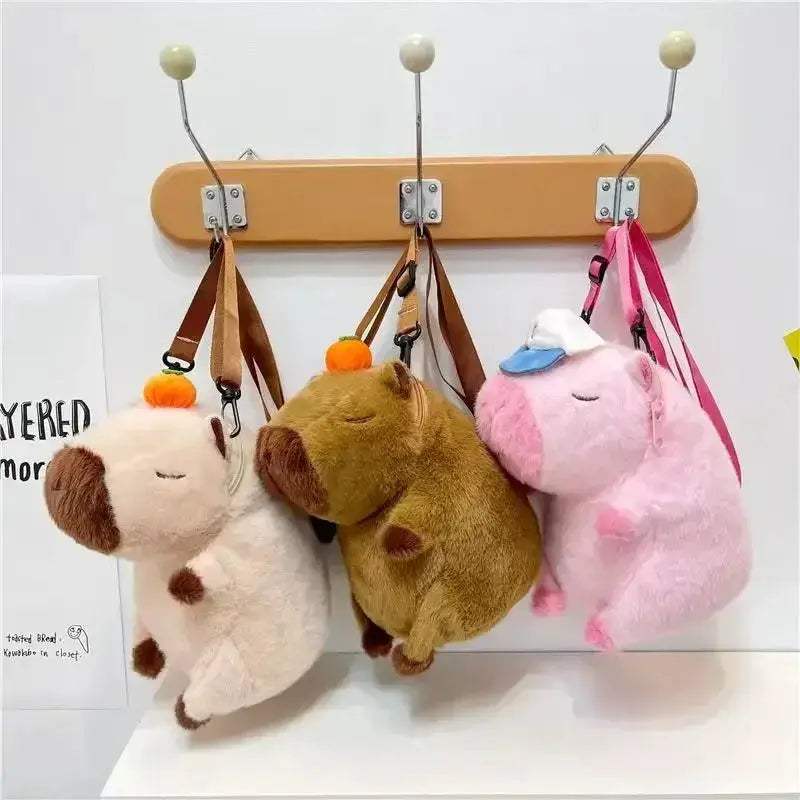 Kawaii Capybara Plush Backpack Soft Fur Bag For Kids - ToylandEU