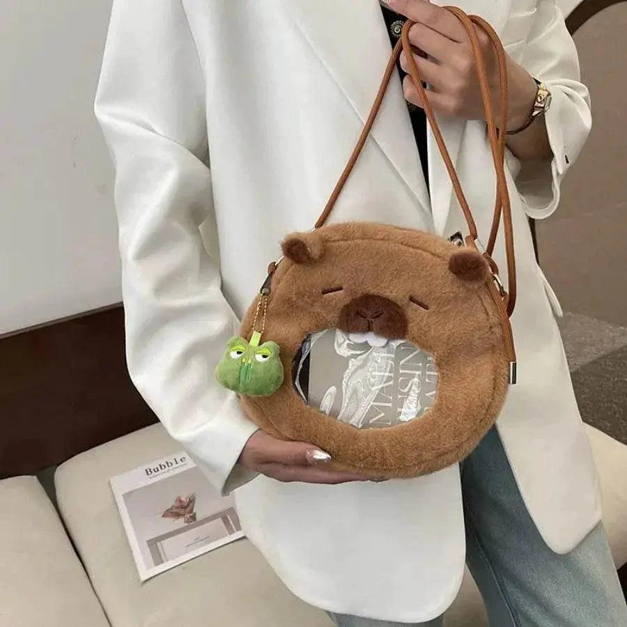  Kawaii Capybara Plush Backpack for Kids - Cute Mini Knapsack Bag with  -  ToylandEU™