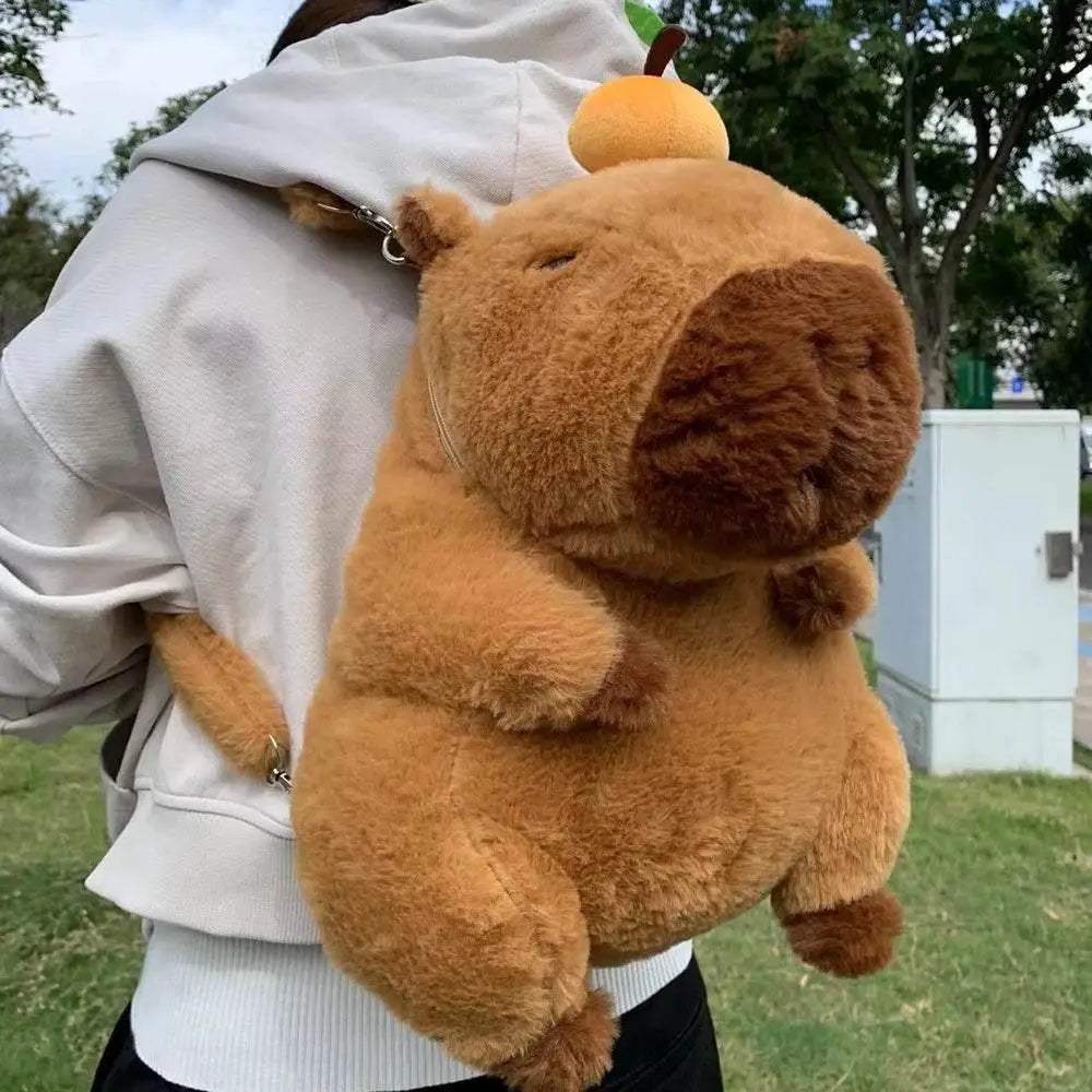  Kawaii Capybara Plush Backpack for Kids - Cute Mini Knapsack Bag with  -  ToylandEU™