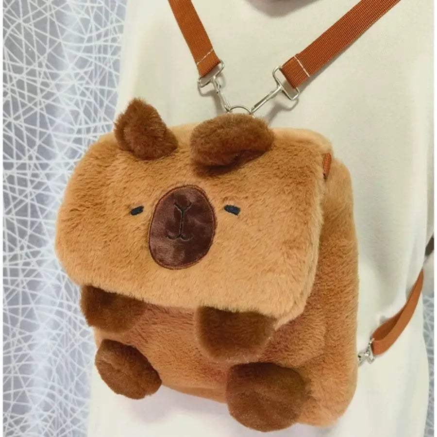  Kawaii Capybara Plush Backpack for Kids - Cute Mini Knapsack Bag with  -  ToylandEU™