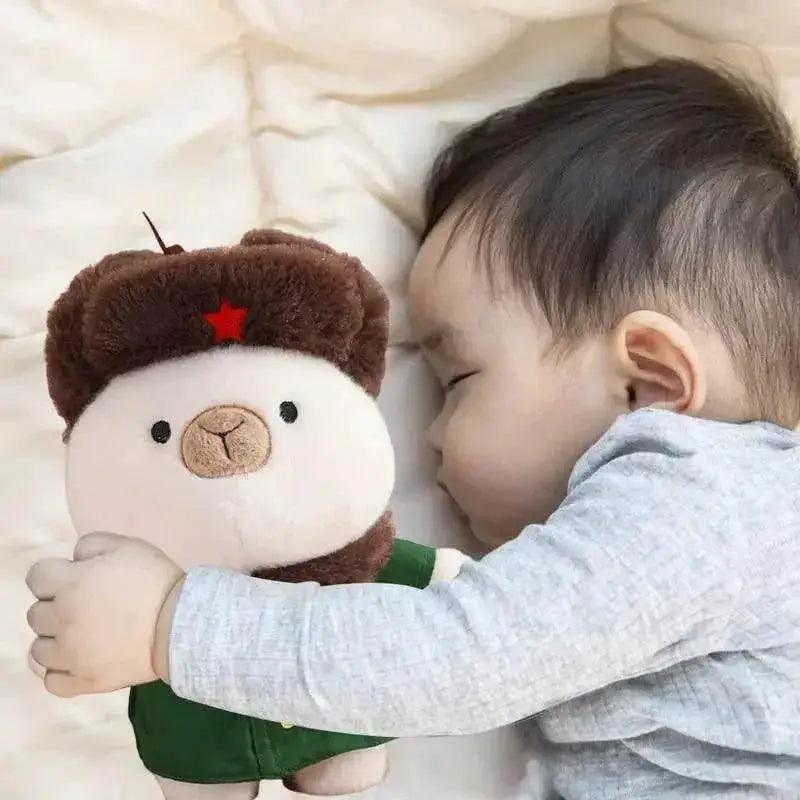 Kawaii Capybara Plush Toy - Cozy Cuddly Companion in Stylish Costume -  ToylandEU™