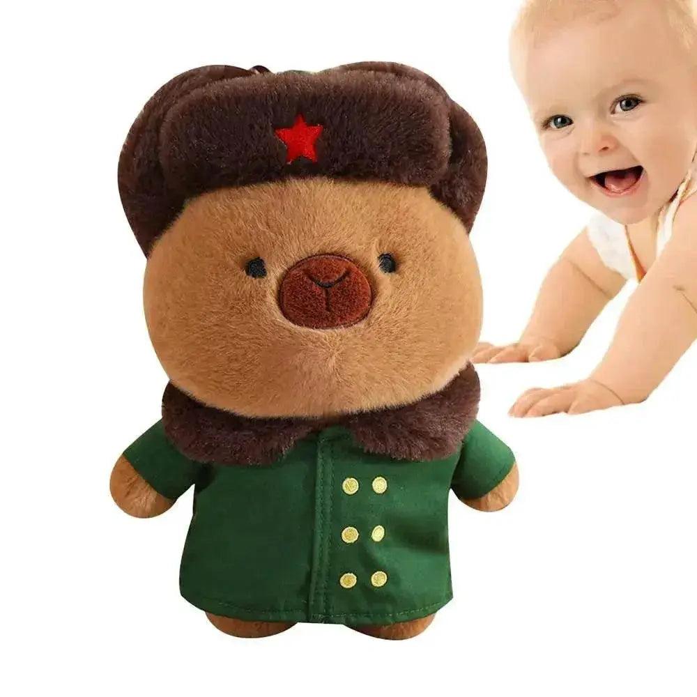  Kawaii Capybara Plush Toy - Cozy Cuddly Companion in Stylish Costume -  ToylandEU™