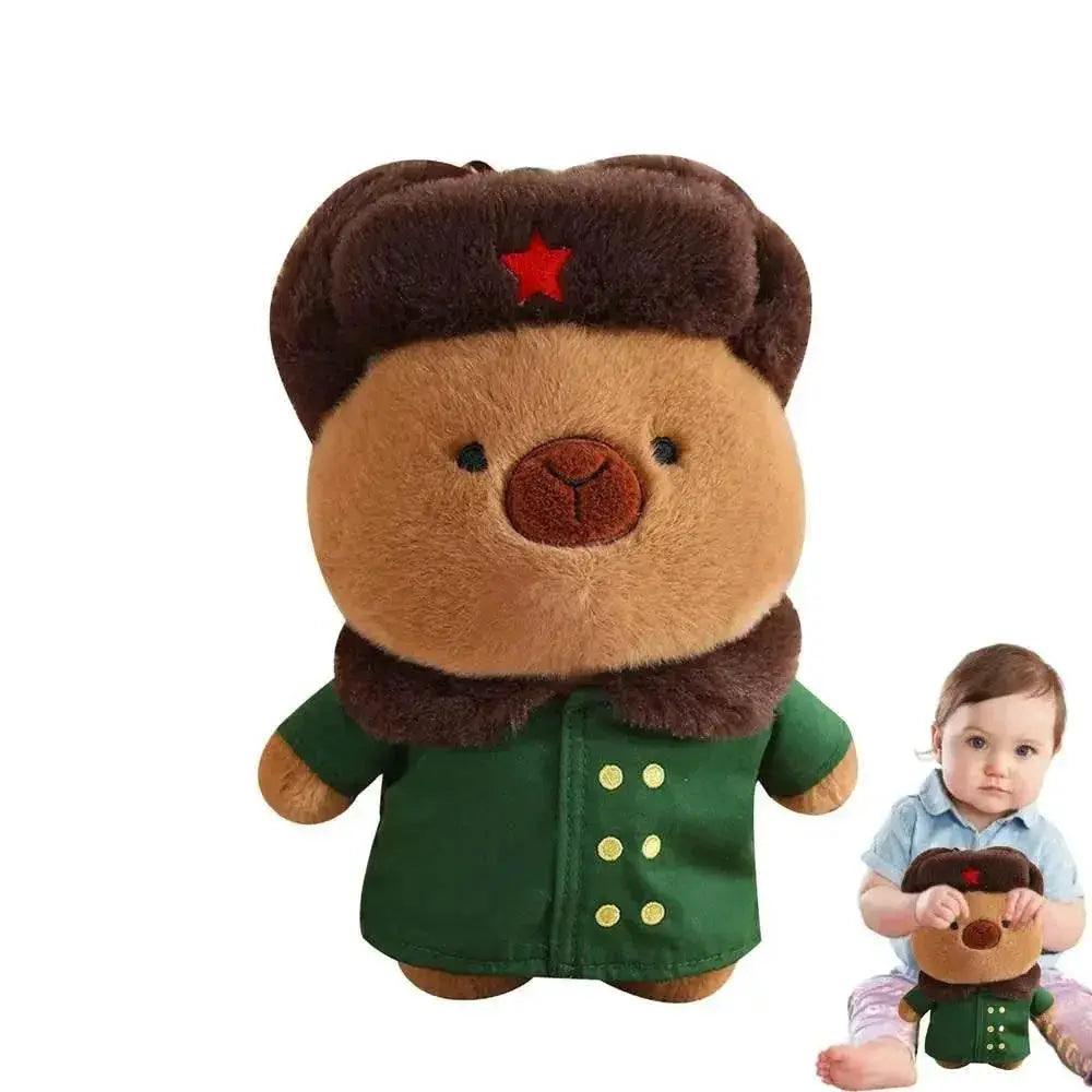  Kawaii Capybara Plush Toy - Cozy Cuddly Companion in Stylish Costume -  ToylandEU™