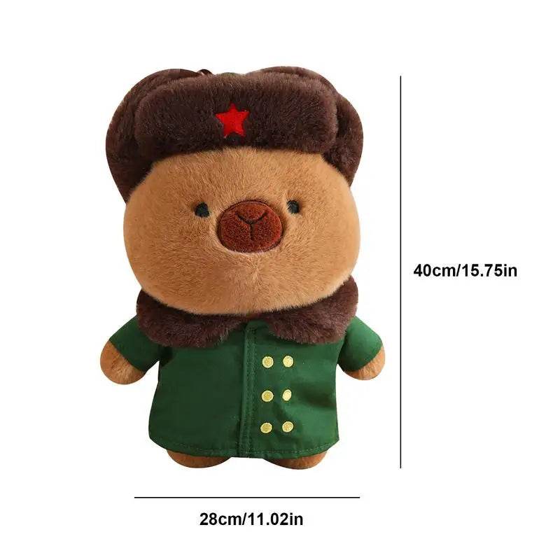 Kawaii Capybara Plush Toy - Cozy Cuddly Companion in Stylish Costume - ToylandEU