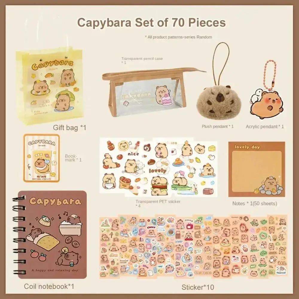 Adorable Kawaii Capybara Stationery Set For School Gifts - ToylandEU