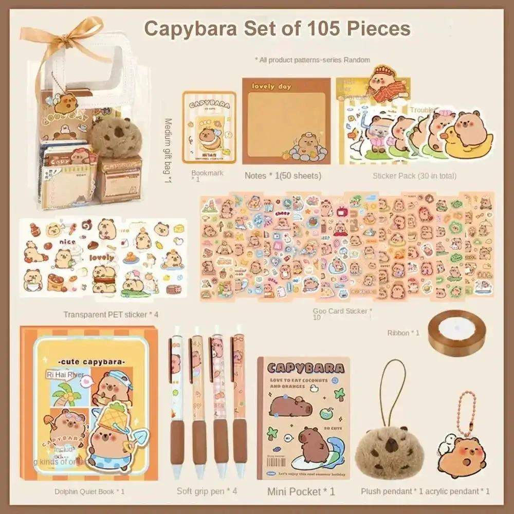 Adorable Kawaii Capybara Stationery Set For School Gifts - ToylandEU