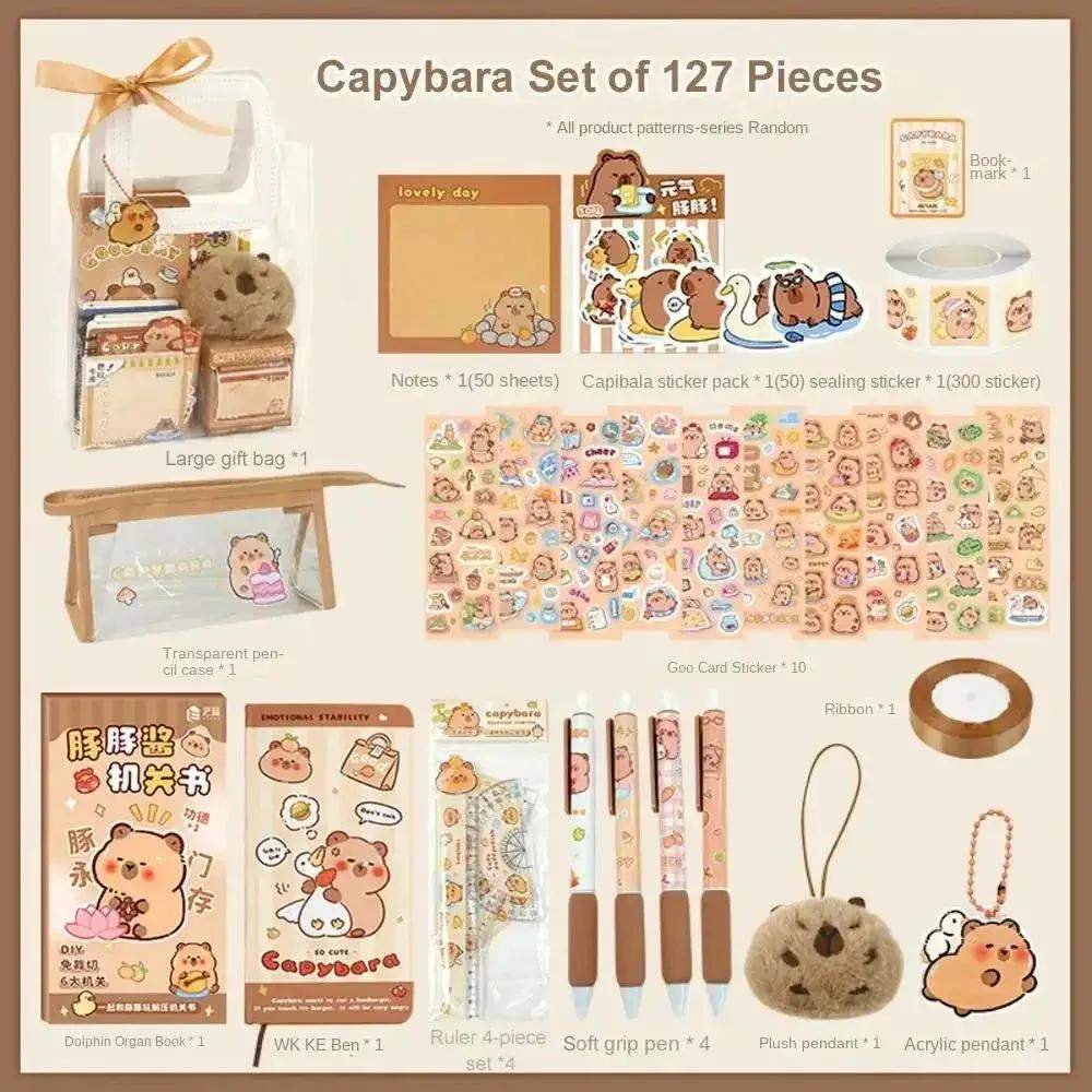 Adorable Kawaii Capybara Stationery Set For School Gifts - ToylandEU