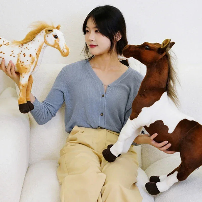 Kawaii Cartoon Horse Plush Toy For Home Decor And Gift - ToylandEU