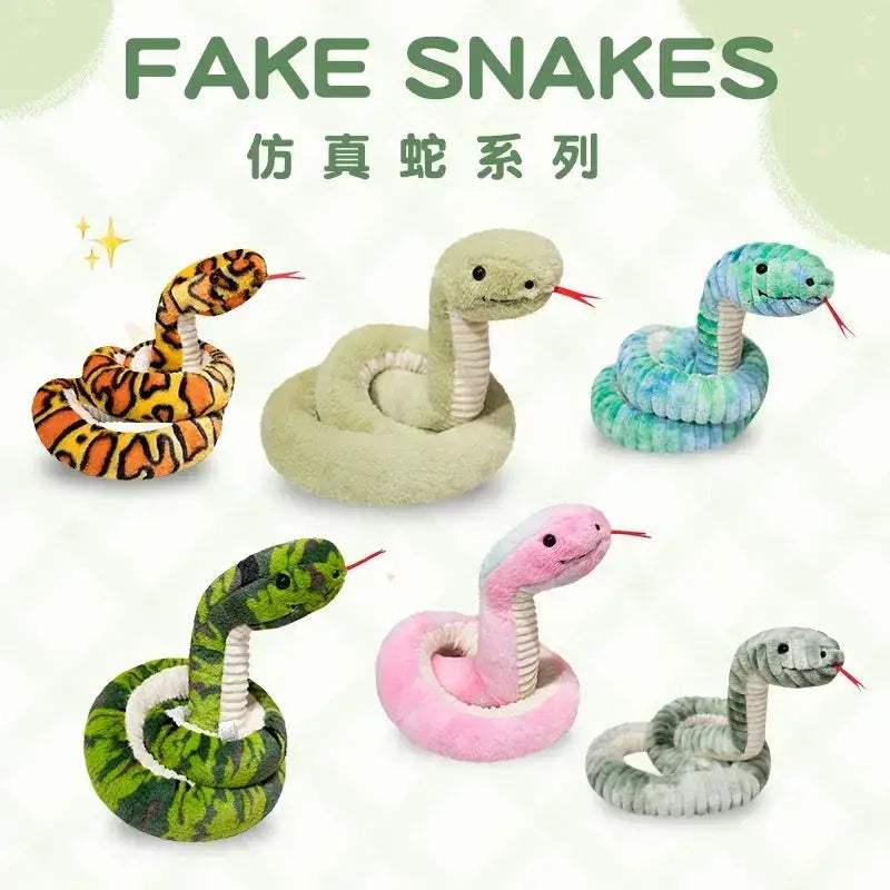 Kawaii Cartoon Snake Plush Toy 120cm Giant Boa Decorative - ToylandEU