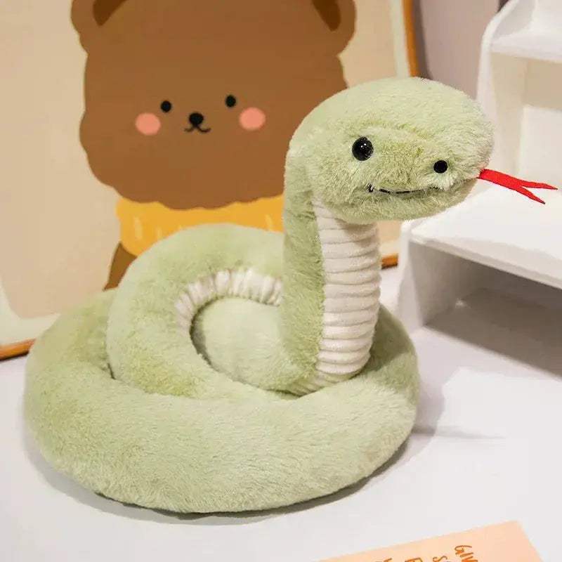 Kawaii Cartoon Snake Plush Toy 120cm Giant Boa Decorative - ToylandEU
