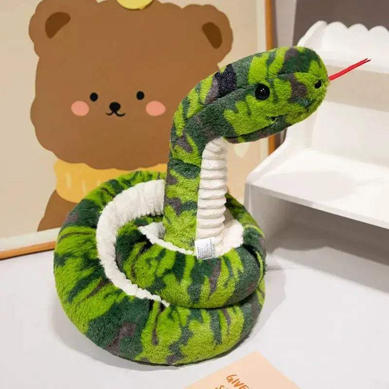 Kawaii Cartoon Snake Plush Toy 120cm Giant Boa Decorative - ToylandEU