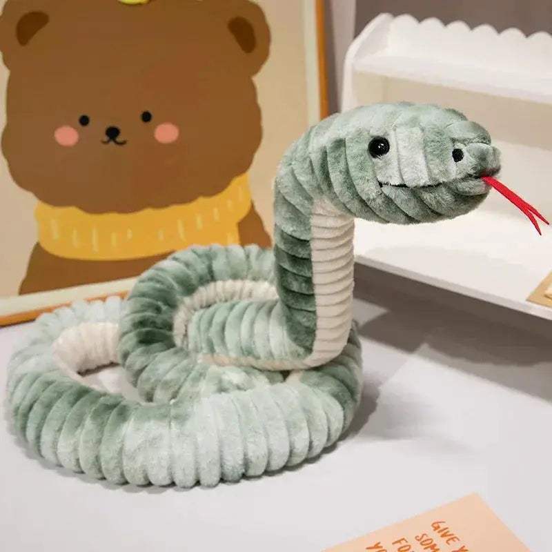 Kawaii Cartoon Snake Plush Toy 120cm Giant Boa Decorative - ToylandEU