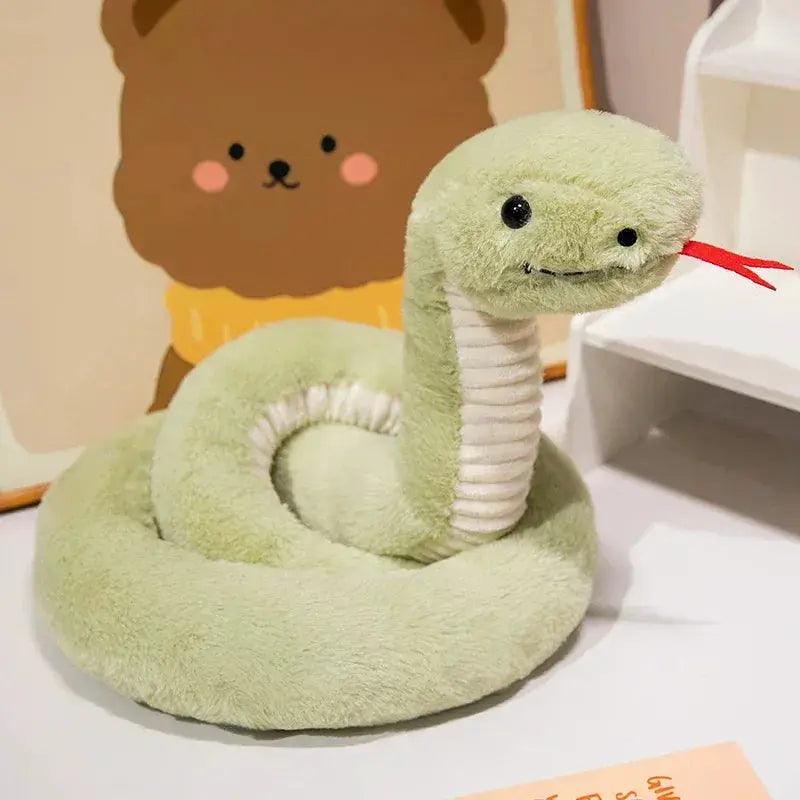  Kawaii Cartoon Snake Plush Toy Giant 120cm Decorative -  ToylandEU™