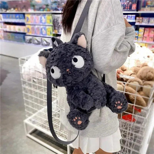  Kawaii Cat Plush Backpack Cute Black Kitty Design -  ToylandEU™