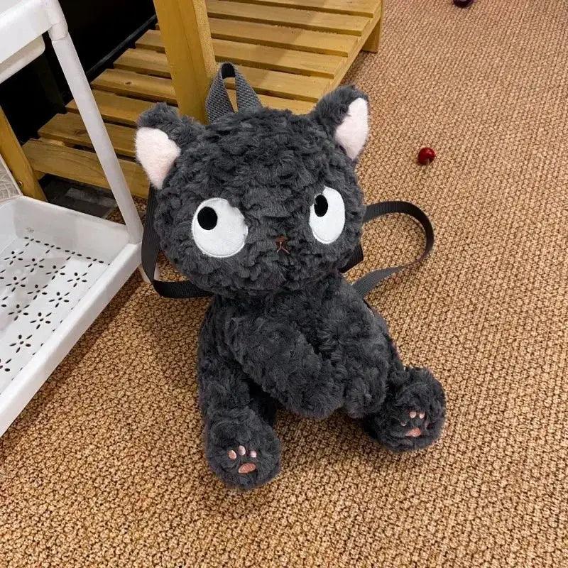  Kawaii Cat Plush Backpack Cute Black Kitty Design -  ToylandEU™