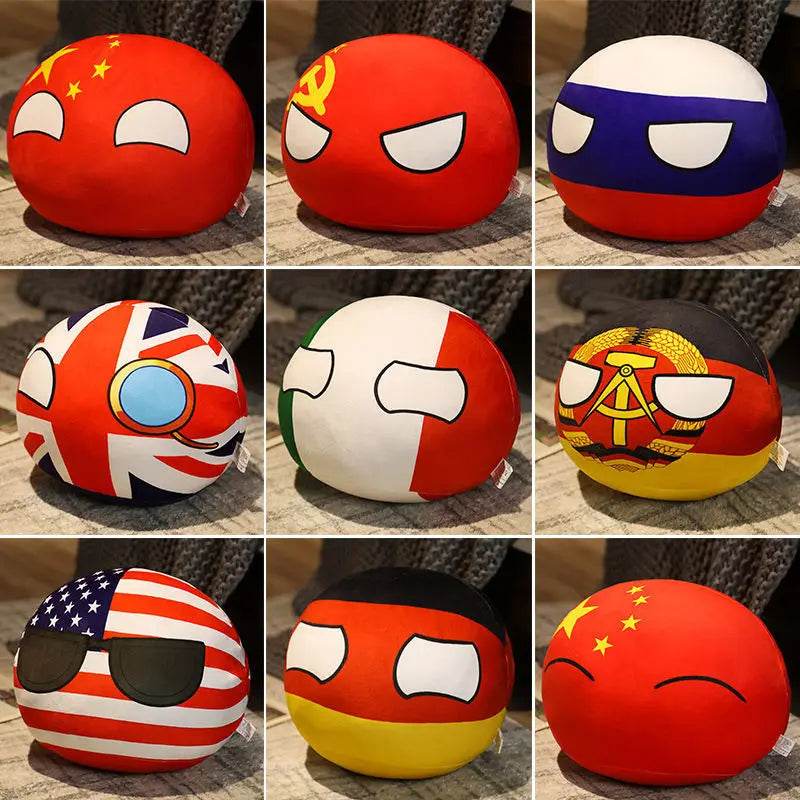 Kawaii Countryball Plush Toy Size 10 To 40cm For Kids - ToylandEU