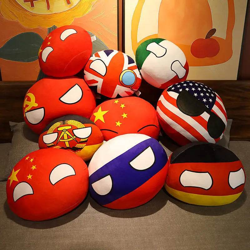 Kawaii Countryball Plush Toy Size 10 To 40cm For Kids - ToylandEU