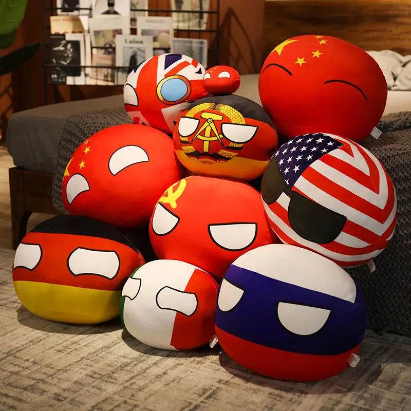Kawaii Countryball Plush Toy Size 10 To 40cm For Kids - ToylandEU