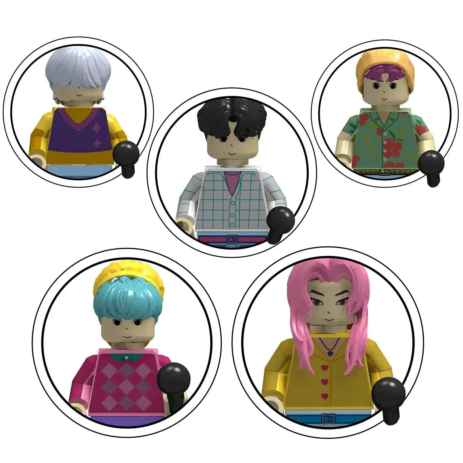 Kawaii Demon Hunters Lego Compatible Building Blocks Set - ToylandEU