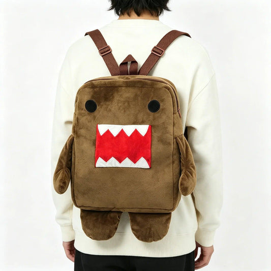  Kawaii Domo Kun Plush Backpack Toy Lovers CE Certified 