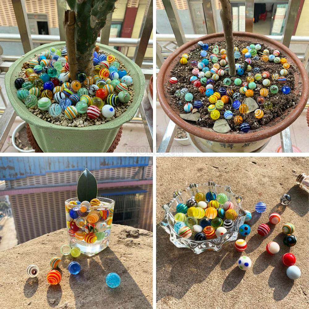 Kawaii Glass Balls for Home Decor, Garden & DIY Crafts - Set of 100 - ToylandEU