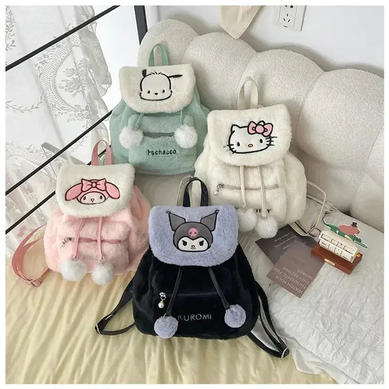 Kawaii Hello Kitty Plush Backpack With Large Capacity - ToylandEU