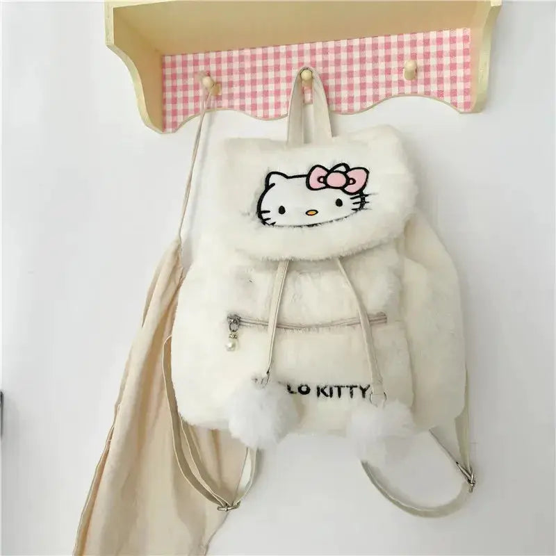 Kawaii Hello Kitty Plush Backpack With Large Capacity - ToylandEU