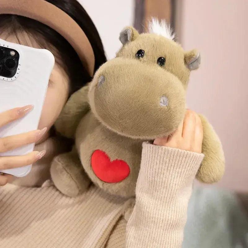  Kawaii Hippo Plush Ant Doll With Heart Pillow Gift -  ToylandEU™