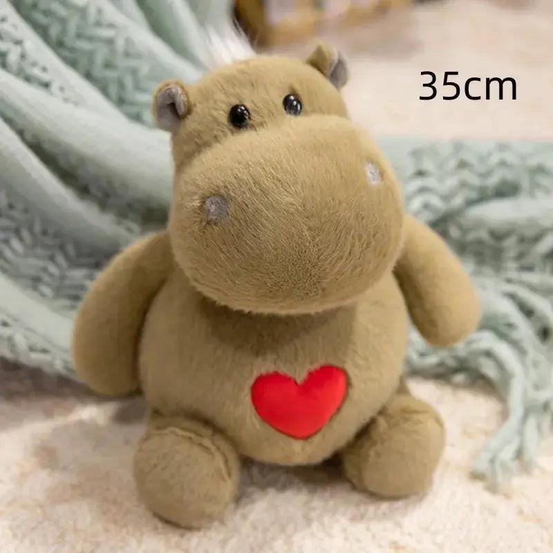  Kawaii Hippo Plush Ant Doll With Heart Pillow Gift -  ToylandEU™