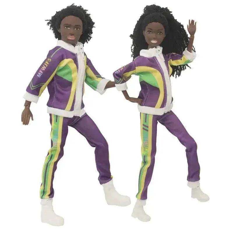 Kawaii Items Fashion Black Dolls Lover Couple  Kids Toys Sports Suits Accessories -  ToylandEU™